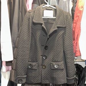Maurices Quilted Black Pea Coat